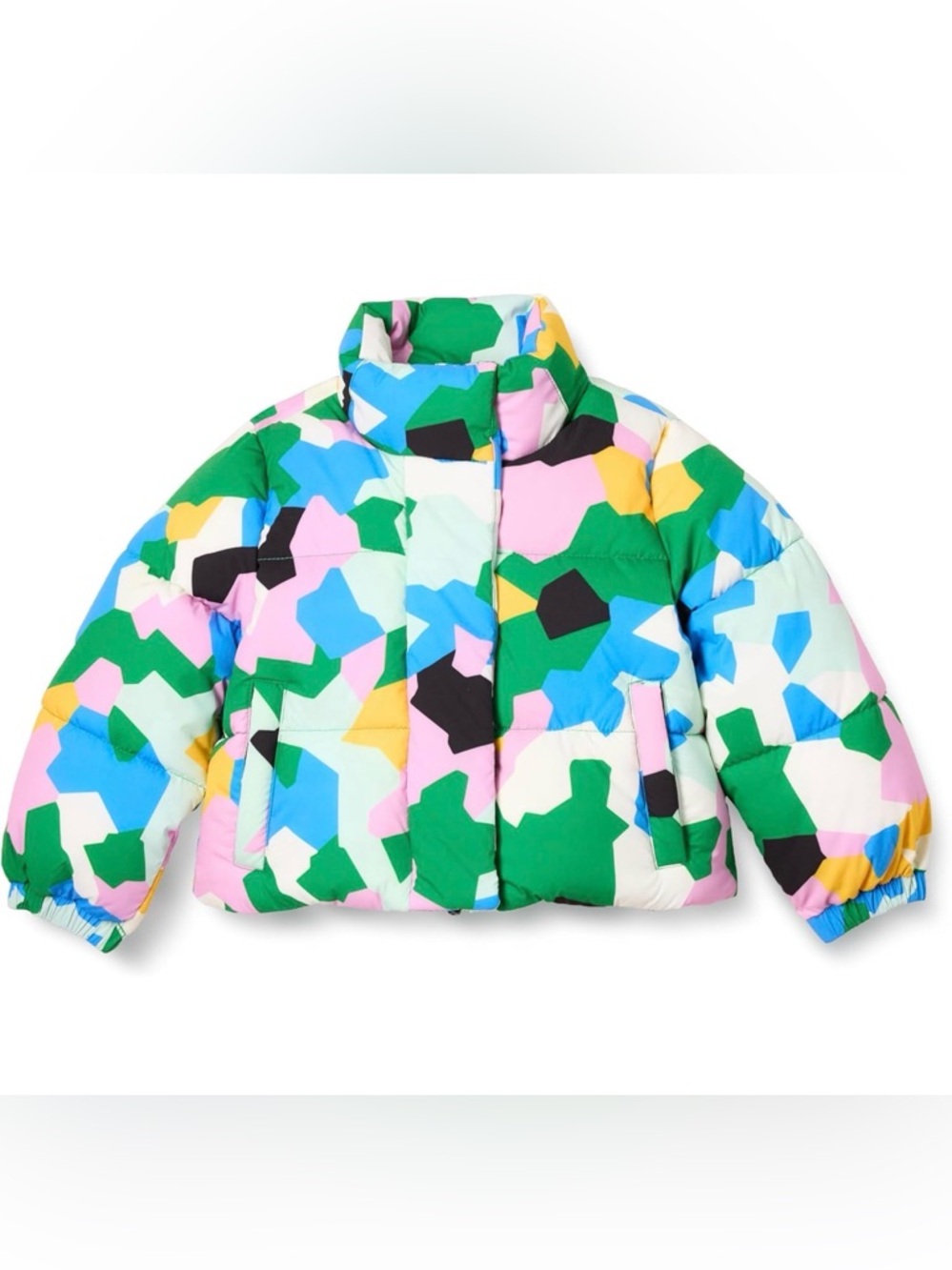 New Kids Multicolor Quilted Puffer Insulated Jacket Size XL